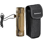 Barska 10x25 Lucid View Monocular – Compact Lightweight 10x Magnification with Fully Coated Optics, BK7 Roof Prism, Slip-Resistant Rubber Armor, Ideal for Travel, Hiking, Bird Watching