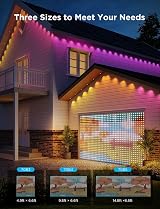 Govee Curtain Lights Smart LED RGBIC 520 LEDs 5x6.6ft DIY GIF 3 sizes view 7