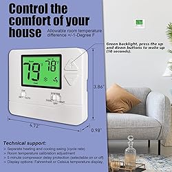 Heagstat Non-Programmable Thermostats for Home