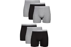 Hanes mens Underwear Boxer Briefs Pack, Cool & Breathable Cotton Moisture-wicking Underwear for Men, No Ride Up