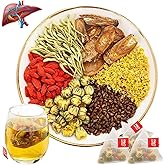 Liver Detox Tea, 30 Pcs Liver Cleanse Detox & Repair Teabag, Dandelion Root Chrysanthemum Wolfberry Tea, Te De Boldo Organico Para El HíGado Graso (30pcs)