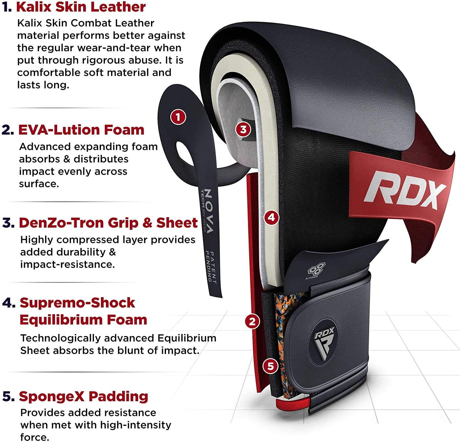RDX Boxing Gloves for Training Muay Thai Maya Hide Leather Mitts for Sparring, Kickboxing, Fighting Great for Heavy Punch Bag, Double End Speed Ball Focus Pads Punching : Sports & Outdoors