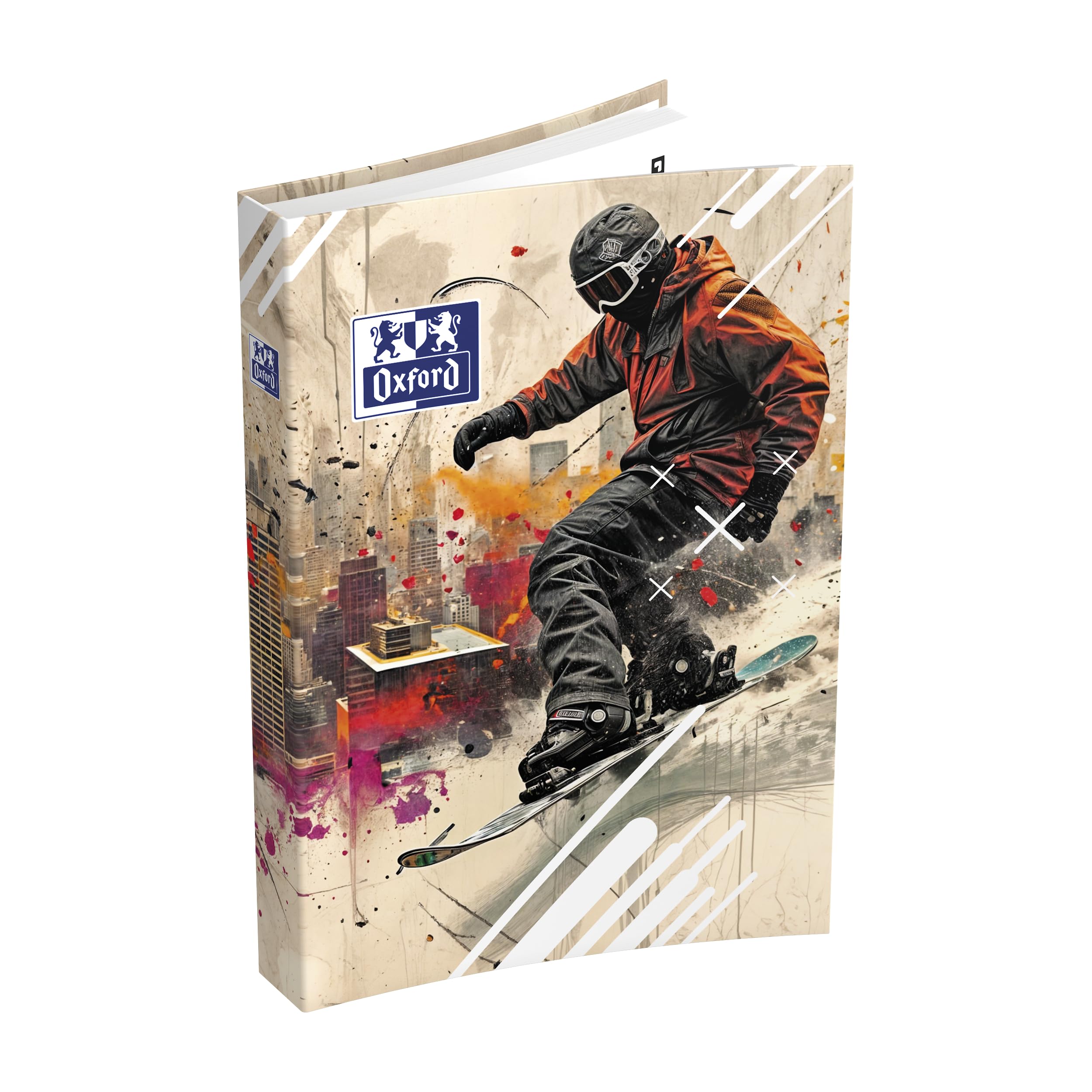 Oxford Sport 2017-2018 Daily Academic Diary, 1 Day per Page, 352 Pages (12 x 18 cm) [English Language Not Guaranteed] Skate Pattern 12x18
