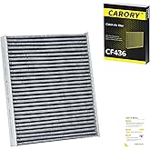 Cabin Air Filter w/Activated Carbon for Subaru Outback (2020-2025), Crosstrek (2018-2023), Ascent (2019-2025), Legacy (2020-2025), Impreza (2017-2023), OE# 72880-FL500, CF12436, CF436
