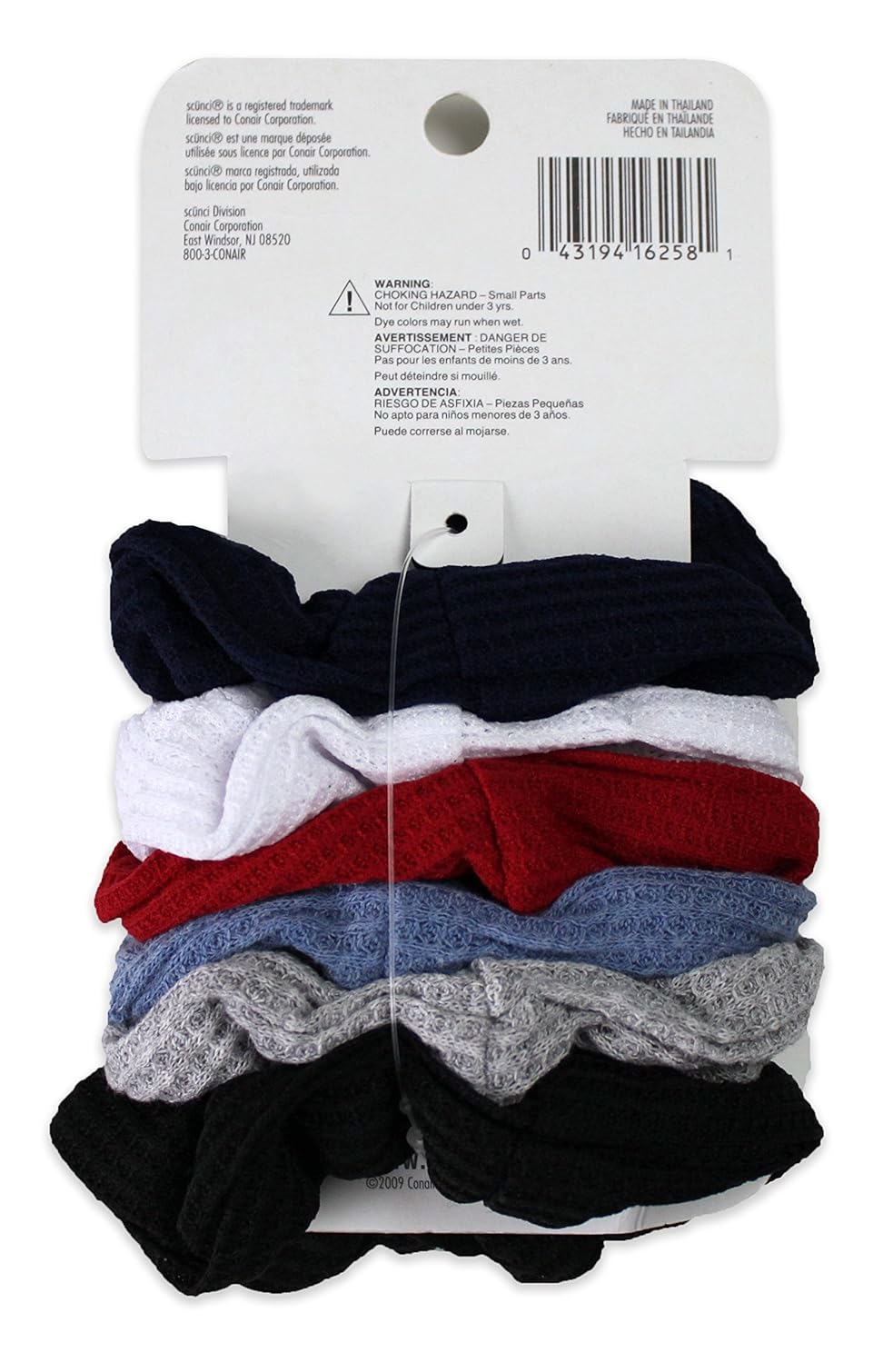 Scunci Effortless Beauty Skinny Plastic Headbands, Assorted Colors, 4-Count : Fashion Headbands : Beauty