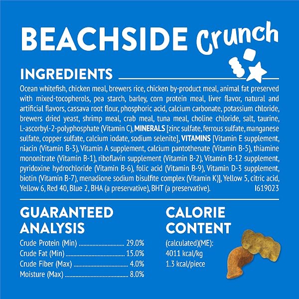 PURINA FRISKIES CAT TREATS, PARTY MIX BEACHSIDE CRUNCH – 20 OZ. POUCH