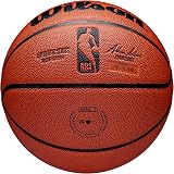 Wilson NBA Authentic Series Size 7 Basketball Mixed Leather Indoor Outdoor Brown view 6