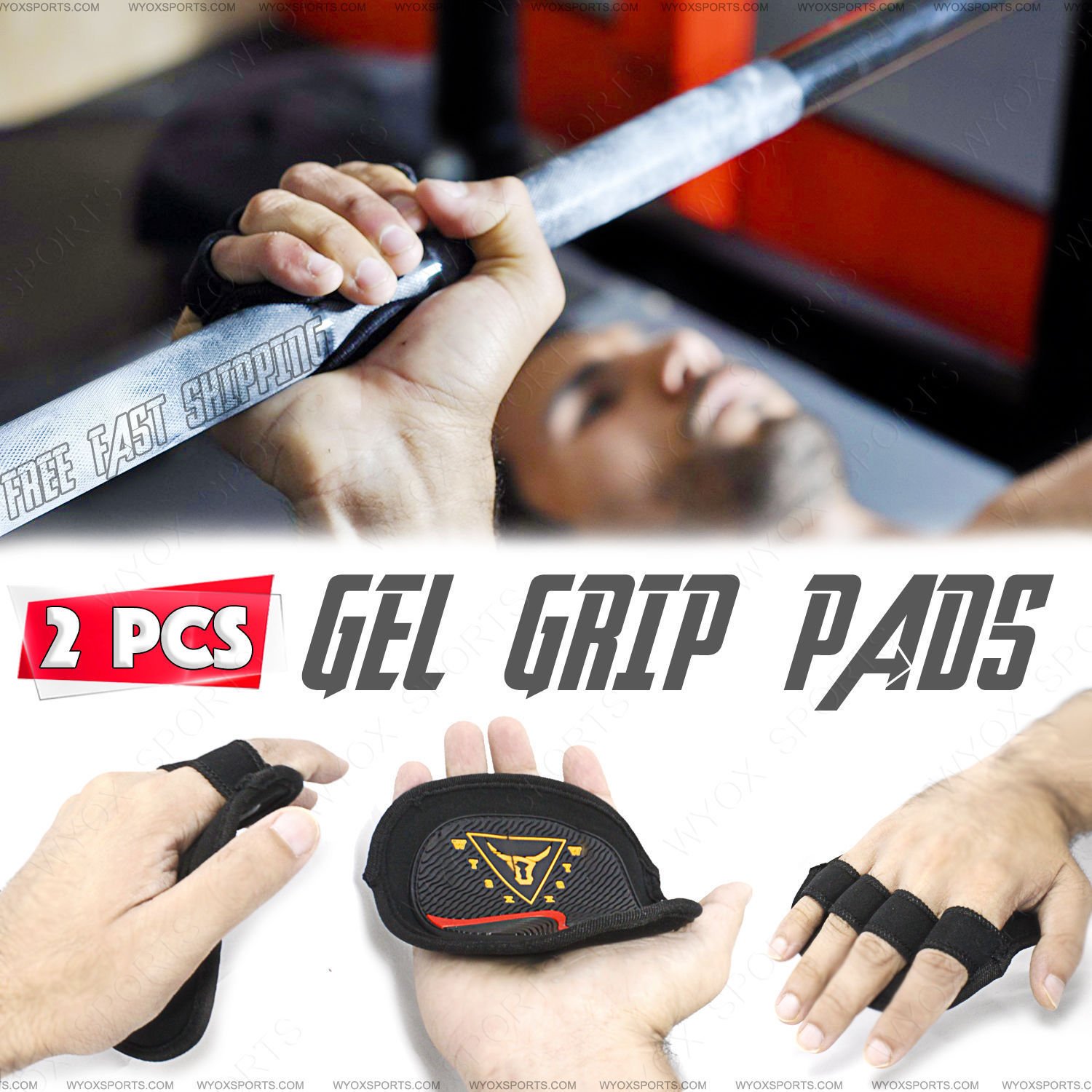 Exercise & Fitness Accessories Wyox Cross Training Gloves Xtreme Rubber