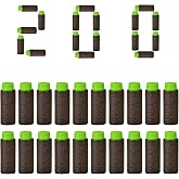 Lififun 200pcs Half-Length Soft Darts Compatible with Dart Zone, Adventure, Nerf, Worker - for Foam Dart Blasters &amp; Toy Guns Accurate 1.2g 14+ Red