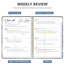 Planner 2025-2026, Monthly and Weekly Calendar