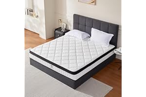 netply Queen Mattresses,10 Inch Queen Size Mattress in a Box, Hybrid Memory Foam & Individually Pocket Spring to Improve Sleep and Pain Relief, Medium Firm Mattress, CertiPUR-US Certified.