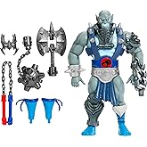 Masters of the Universe Origins & Thundercats 5.5 Inch Posable Action Figure Panthro, 1980s Crossover Toy, Removable Armor, M