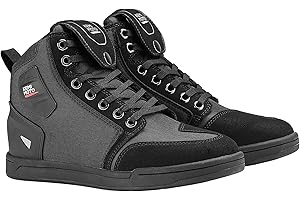 KEMIMOTO Motorcycle Shoes with Thick Heel Protective Gear Casual Anti-Slip Street Motorcycle Riding Boots for Men