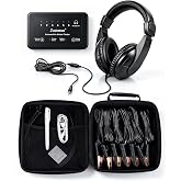 Zuomeng Chassis Ears, 6 Channel Mechanic Stethoscope Kit HDNF-01 | Auto Engine Noise Finder with 16ft Sensor Leads, USB Rechargeable Battery, Writable Panel for Efficient Vehicle Diagnostics