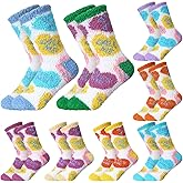 Yearntown 8 Pair Valentines Fuzzy Sock for Women Galentines Day Gifts Unisex Cozy Fluffy Soft Heart Socks for Women Men