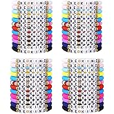 Behrooci Friendship Bracelets Boho Stackable Bracelets for Women Beach Jewelry Surfer Heishi Clay Bead Bracelets