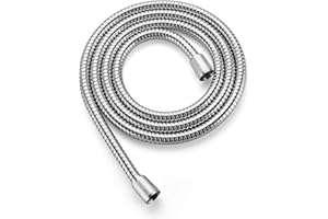 Cobbe 59" Shower Hose Extra Long, Handheld Shower Head Extension Hose Replacement with Gaskets & Sealing Tape, 304 Stainless 
