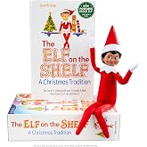 The Elf on the Shelf Box Set - Poseable Girl Scout Elf with Brown Eyes | Official Elf doll with bendable arms &amp; legs, Christmas tradition storybook, adoption certificate, ages 3+
