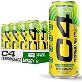 Cellucor C4 Energy Carbonated Zero Sugar Energy Drink, Pre Workout Drink + Beta Alanine, Sour Gummy Splash, 16 Fl Oz (Pack of 12)