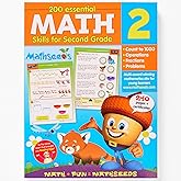 Grade 2 Math Workbook Ages 6&ndash;8: 200 Essential Math Lessons &ndash; Counting to 1,000, Operations, Fractions, Problem Solving, Worksheets + Yearly Planner, 260 Full-Color Pages | Mathseeds