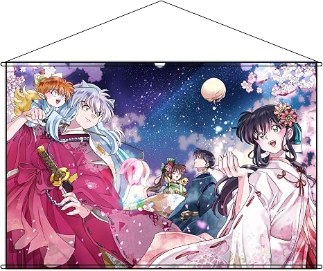 Amazon Nyancos タペストリー いぬやしゃ 犬夜叉 ポスター 掛ける絵 巻物 軸物 アニメ おしゃれ 萌え 90cmx60cm アニメ 萌えグッズ 通販
