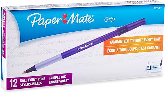 Paper mate write bros grip purple image