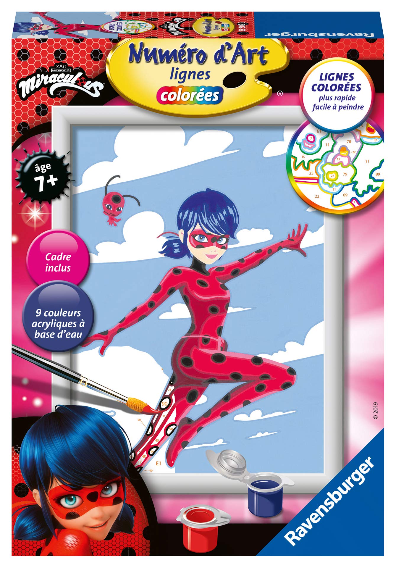 Ravensburger 4005556285099 Numéro d'art-Petit Miraculous: Tales of Ladybug & Cat Noir Creative Leisure