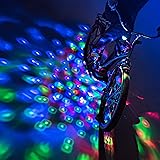 Brightz CruzinBrightz Disco Party LED Bike Light, Tri-Colored - Blinking Swirling Color Patterns - Bicycle Light for Riding a