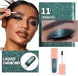 Oulac Liquid Metallic Eyeshadow Atlantis Green Teal 6.8g Vegan Cruelty-Free view 2