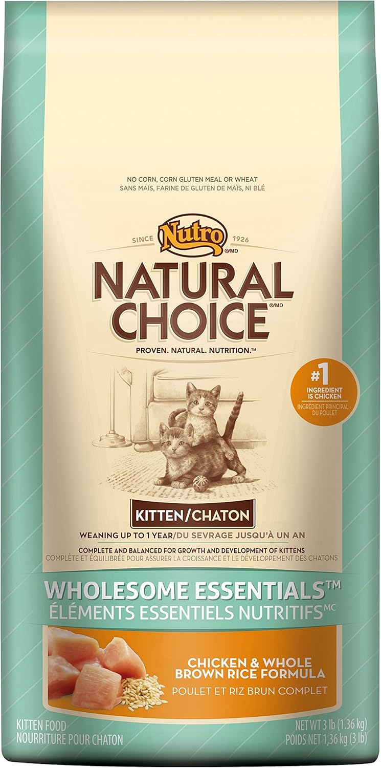 Natural Choice Wholesome Essentials Kitten Chicken And Whole Brown Rice Formula - 3 Lbs. (1.36 Kg)