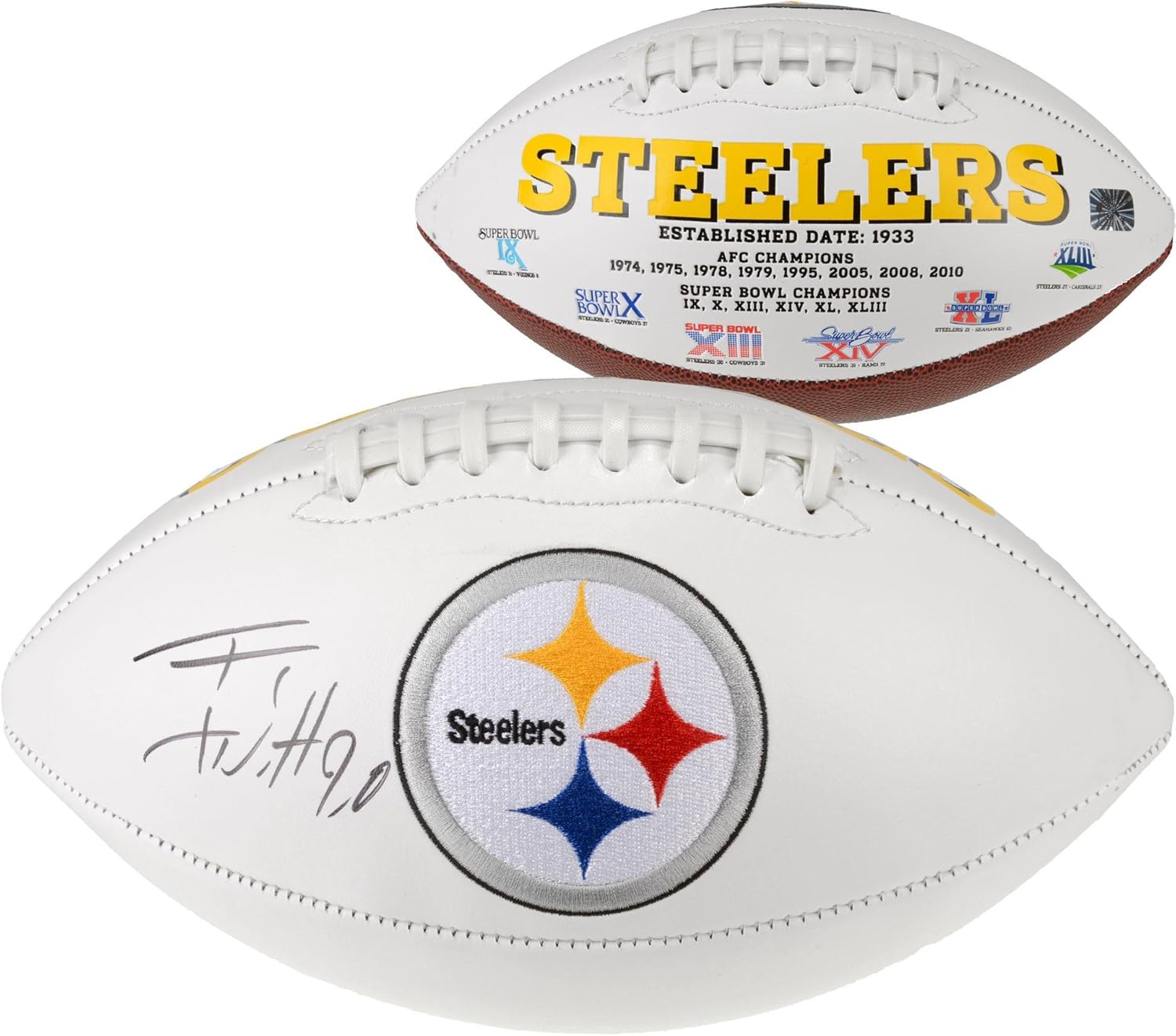 steelers autographed football