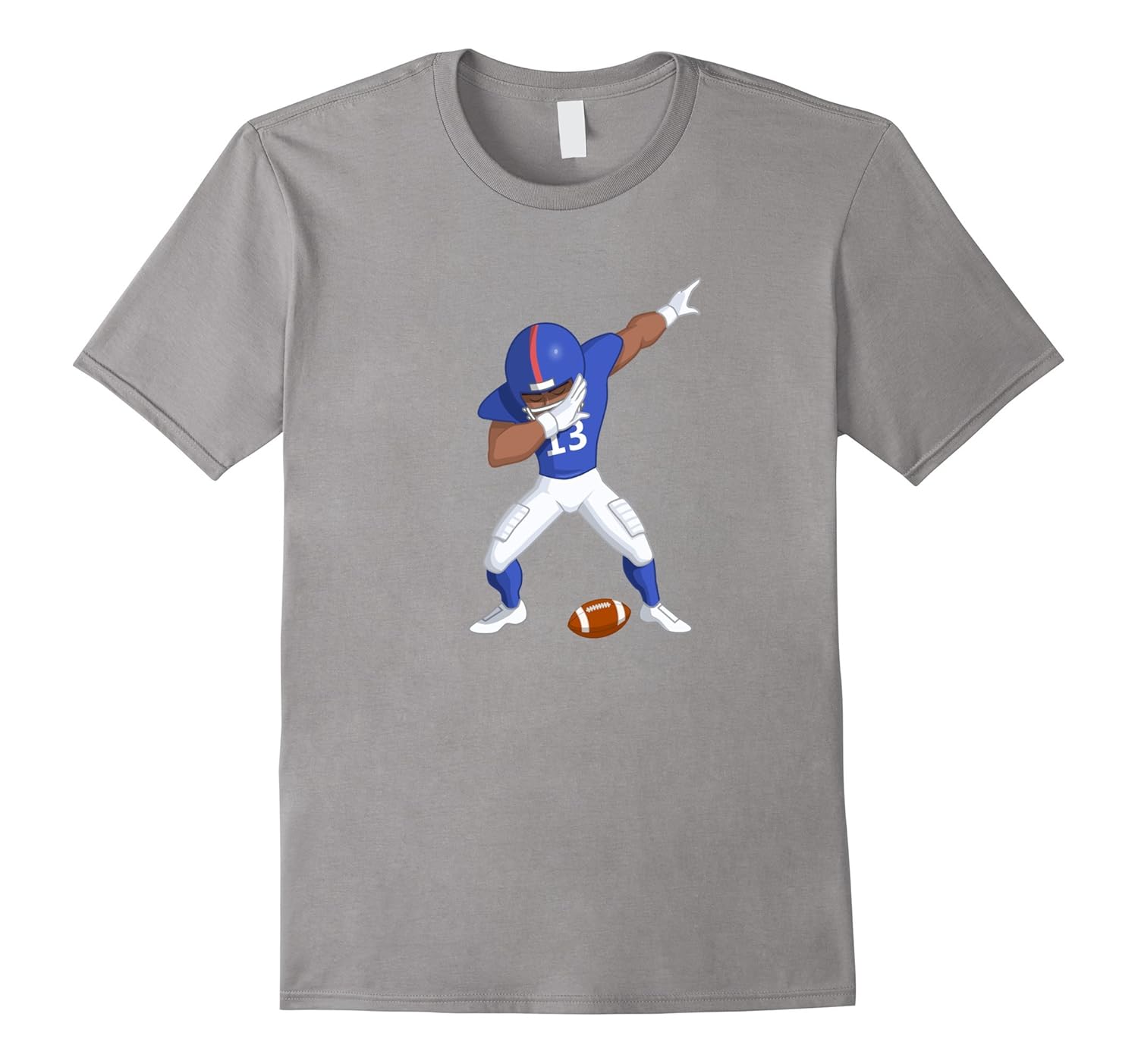 Football Dab Shirt Blue and White Uniform Tee-ANZ