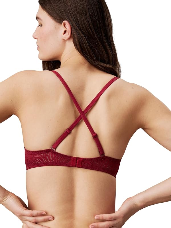 Soutien-Gorge Balconnet Femme Unlined à Armatures, Rouge (Syrah), 90E — photo 2 sur 3