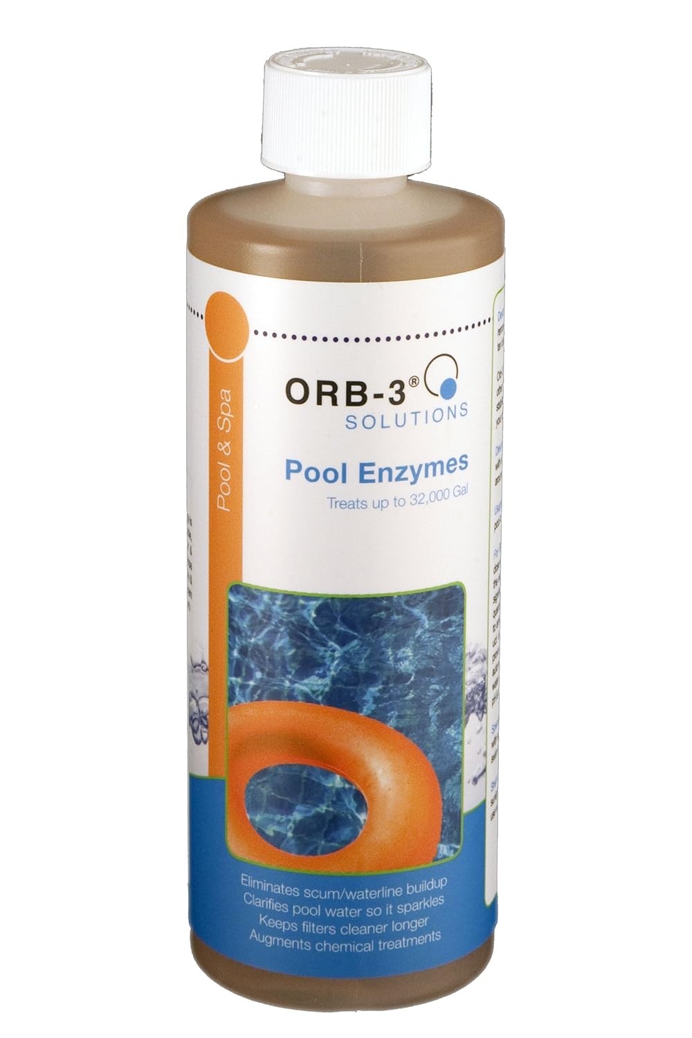 Orb3 Pool Enzymes (1Pint Bottle) Swimming Pool Enzymes