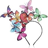 Coucoland Butterfly Headband for Women - Fascinators Hat Monarch Butterfly Tea Party Kentucky Halloween Costume Headpiece