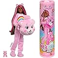 Barbie Cutie Reveal Care Bears Series Doll & Accessories Set with Cheer Bear Plush Costume & 10 Surprises Including Color Change & Mini Bear