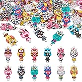 Boutigem Assorted Animal Enamel Connector Charms Colorful Animal Charms Cute Animal Metal Link Charms with Double Loops Dangle Charms Alloy Pendant Links for DIY Craft Jewelry Making Supplies