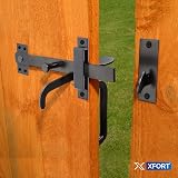 XFORT Black Suffolk Gate Latch Garden Door Catch Lock Latches view 4
