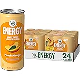 V8 Energy Peach Mango Energy Drink, 8 fl oz Can (24 Pack)