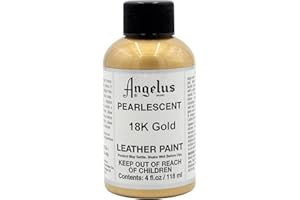 Angelus Pearlescent 18K Gold Acrylic Leather Paint 4oz