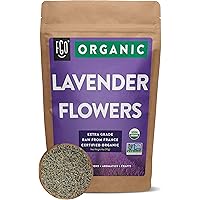 Organic Lavender Flowers Dried | Perfect for Tea, Baking, Lemonade, DIY Beauty, Sachets & Fresh Fragrance | 100% Raw From Fra