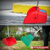 TDBS The Dustpan and Brush Store Long Handled Dustpan 92cm Red Garden Scoop view 7
