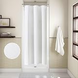 Waterproof Shower Curtain 92x182cm Linen Style with Hooks view 5