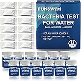 Coliform Bacteria Water Test Kit: 12-Pack Water Bacteria Test Kit Easy At-Home Well Water, Tap, Pool, Spring, Pond, Lake Drinking Water Quality Test
