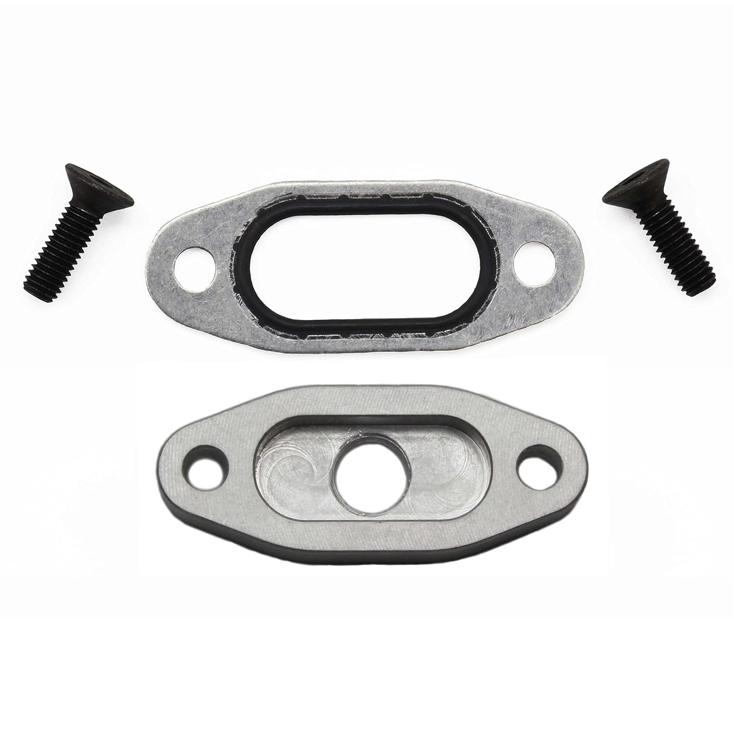 Oil Port Adapter Cooler Block Off Plate For LS1 LS LSX Gasket Pan