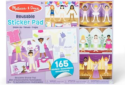 Melissa & Doug Reusable Sticker Pad Activity Book for Children 165 Stickers