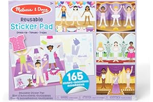 Melissa & Doug - 14198 - Loisir Créatif - Bloc d'Autocollants Réutilisables - Tenues Vestimentaires