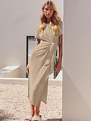 ANRABESS Women's 2025 Summer Maxi Tshirt Dress