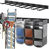 TORACK Tool Storage Rack Heavy Duty Garage Wall Mount Garden Tool Organizer | for Ladders, Chairs, Shovels, Brooms, Power tools, 8-Pack 5.7"-11" Mixed Hooks, up to 800 lbs