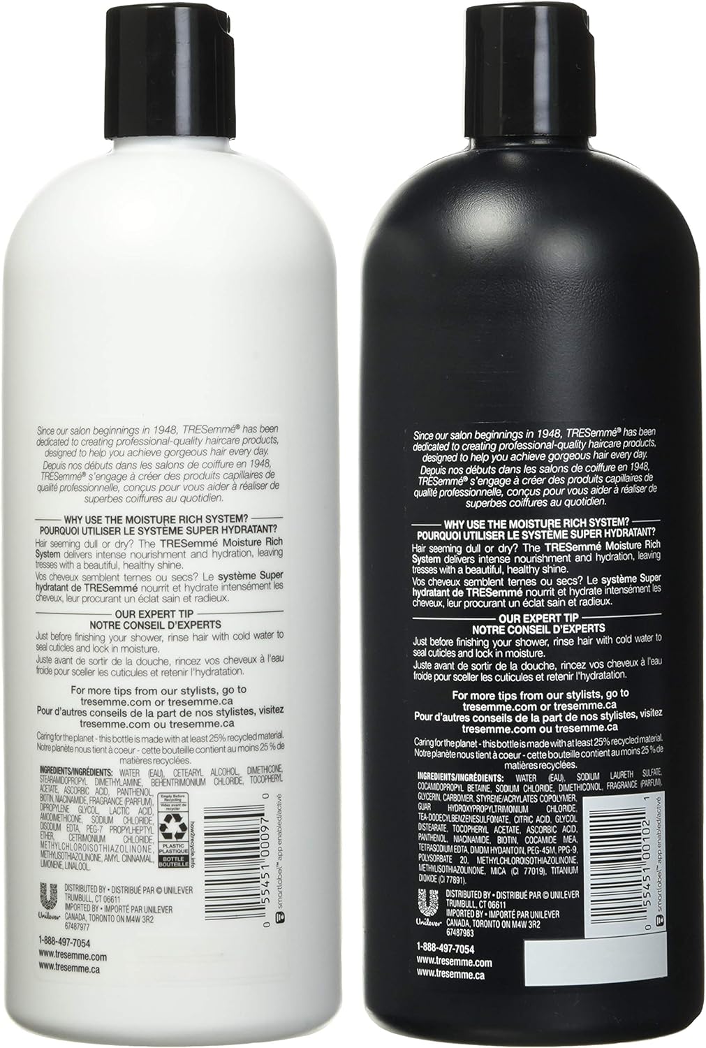 Tresemme Shampoo Conditioner Moisture Rich For Dry Hair Twin